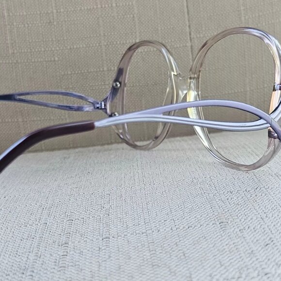 Charmant Women Eyeglasses/Sunglasses Frame Purple/Clear Tone Glasses Frame Japan - Picture 7 of 10